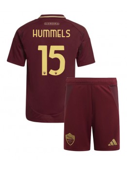 Billige AS Roma Mats Hummels #15 Hjemmedraktsett Barn 2024-25 Kortermet (+ Korte bukser)